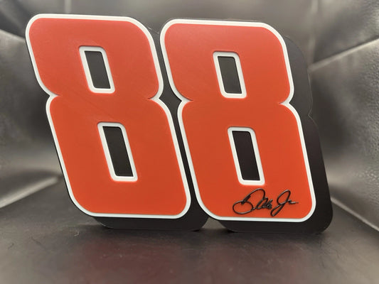 Dale Earnhardt Jr. 88 Logo Sign Display | 3D Wall Desk Shelf Art