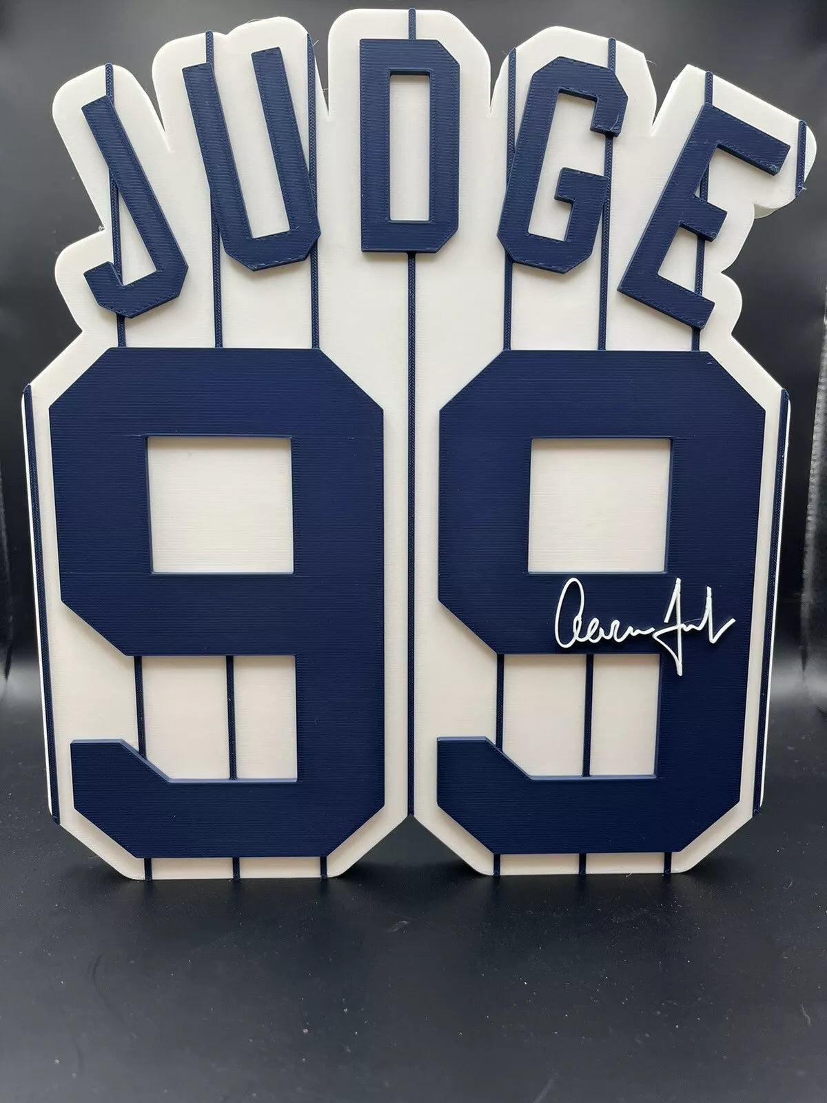 Aaron Judge Logo Sign Display | 3D Wall Desk Shelf Art