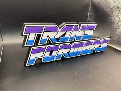 Transformers Decepticon Logo Sign Display | 3D Wall Desk Shelf Art