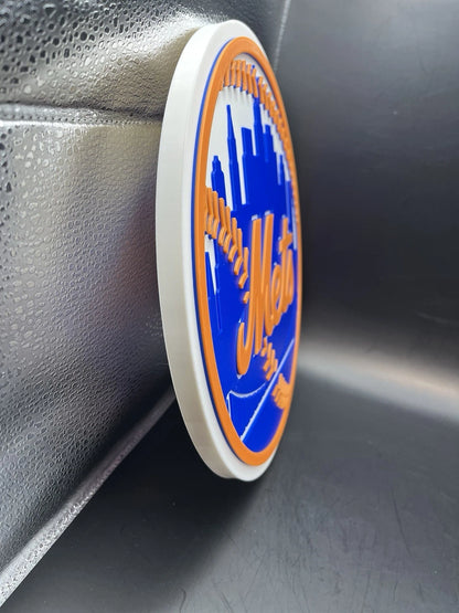New York Mets Logo Sign Display | 3D Wall Desk Shelf Art