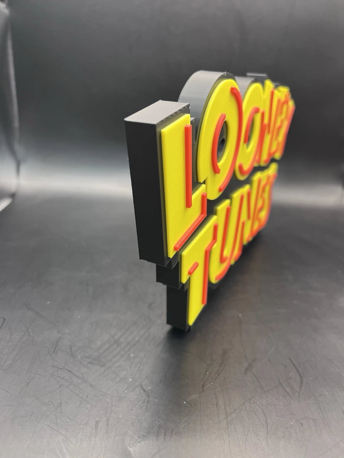 Looney Tunes Logo Sign Display | 3D Wall Desk Shelf Art