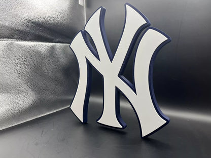 New York Yankees Logo Sign Display | 3D Wall Desk Shelf Art