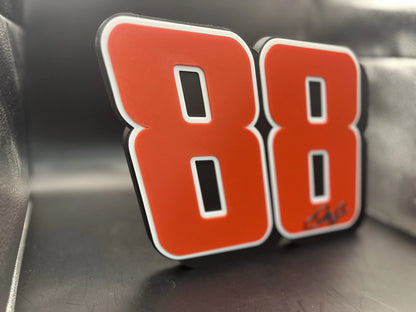 Dale Earnhardt Jr. 88 Logo Sign Display | 3D Wall Desk Shelf Art