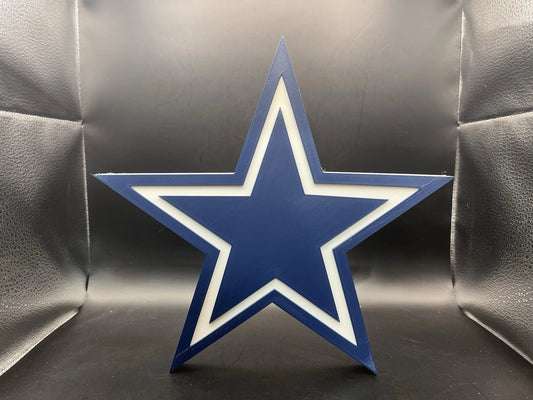 Dallas Cowboys Logo Sign Display | 3D Wall Desk Shelf Art