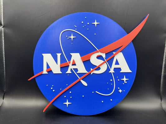 NASA Logo Sign Display | 3D Wall Desk Shelf Art